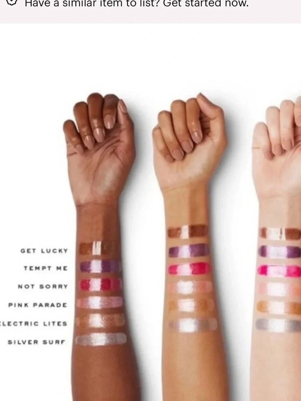 ⚡️❄️Marc Jacob’s Silver Surf Enamored Dazzling Lip Gloss